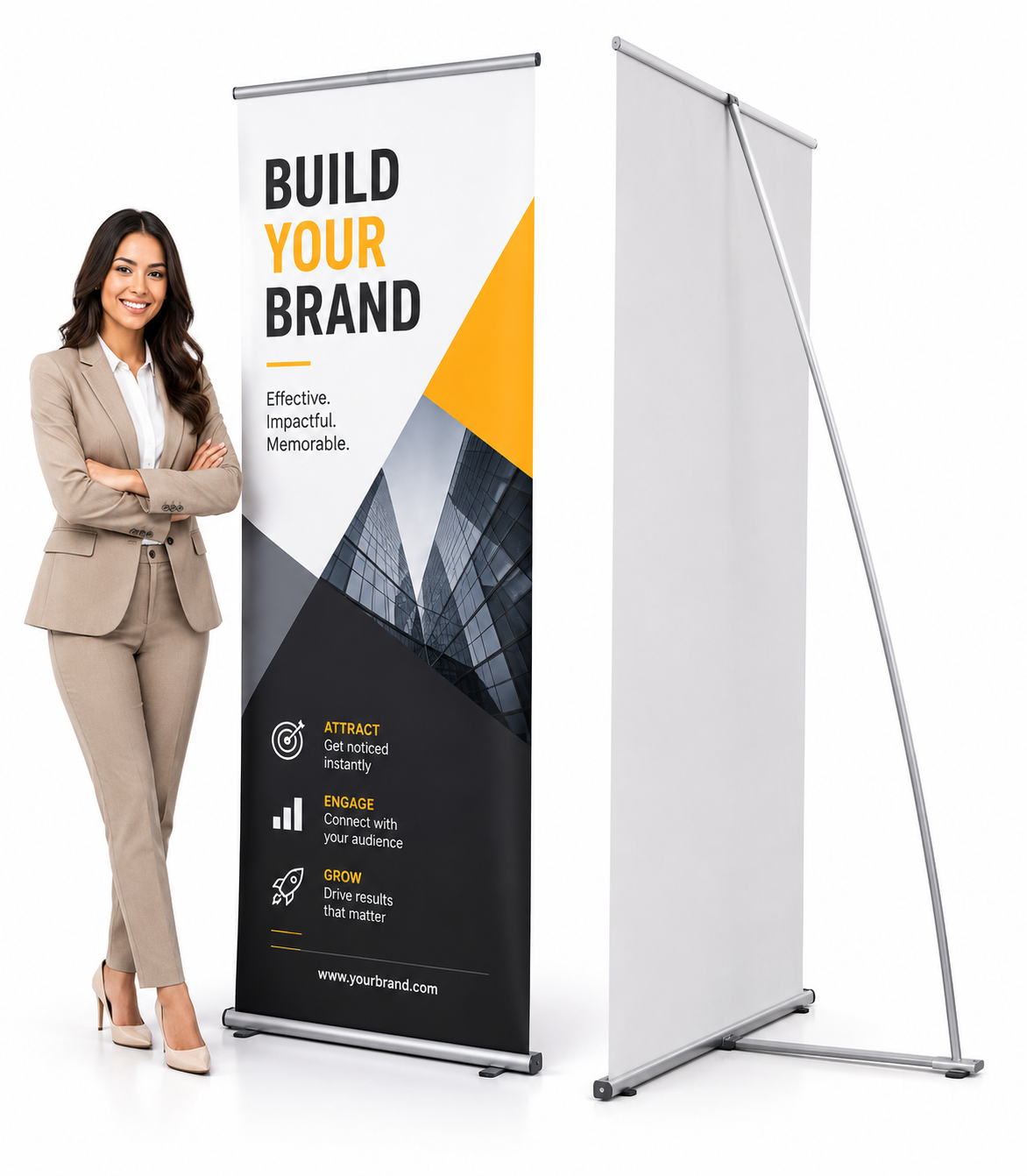 L Banner Stand Economy 31.5"x 79" - Image 2