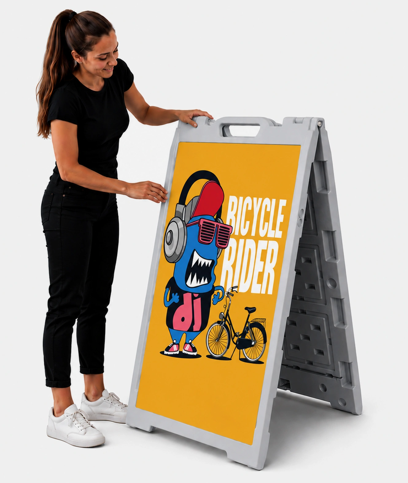 Outdoor Sign Frame plastic White/Black - Image 2
