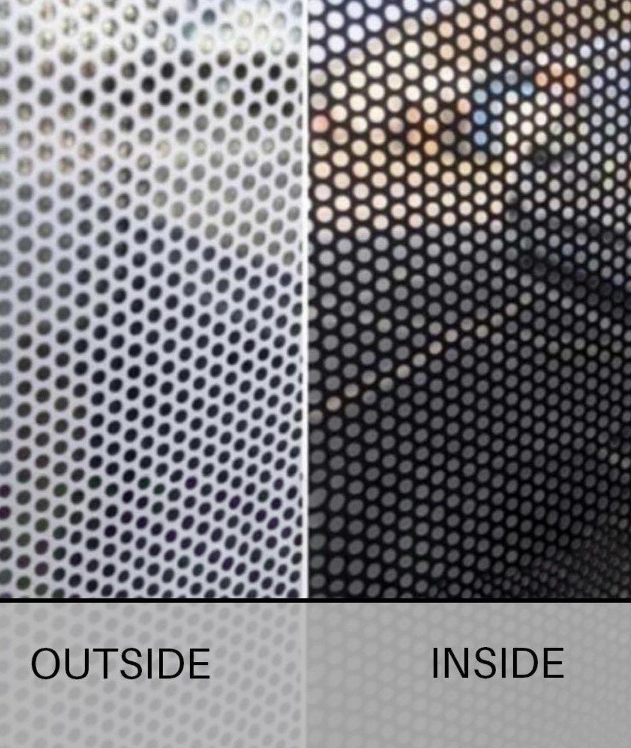 One Way Perforated Window Vinyl 60″ x 150′ - Image 2