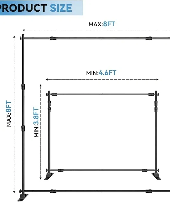 Step and Repeat Adjustable Banner Stand